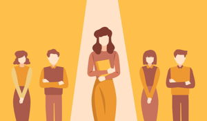 Illustration représentant un recrutement ou une sélection de talents